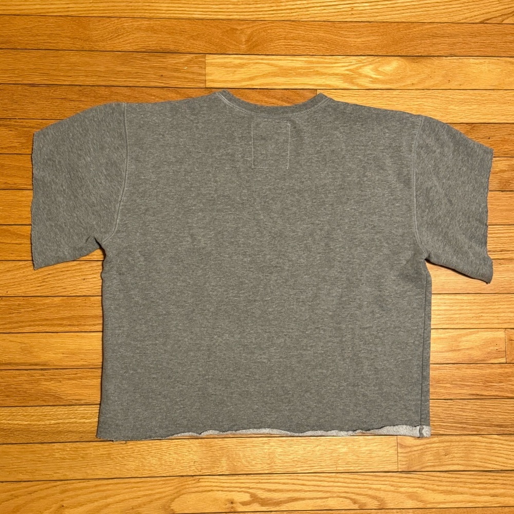 Life is Good Gray Short-Sleeve Sweater Size Medium - Picture 4 of 4
